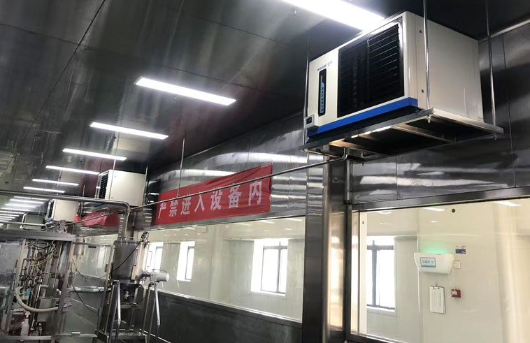 廠房車間制冷降溫，安裝蒸發冷省電空調-臥式軸流款
